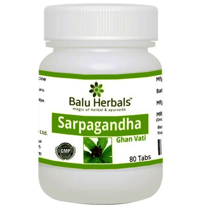 Balu Herbals Sarpagandha Ghan Vati Tablets