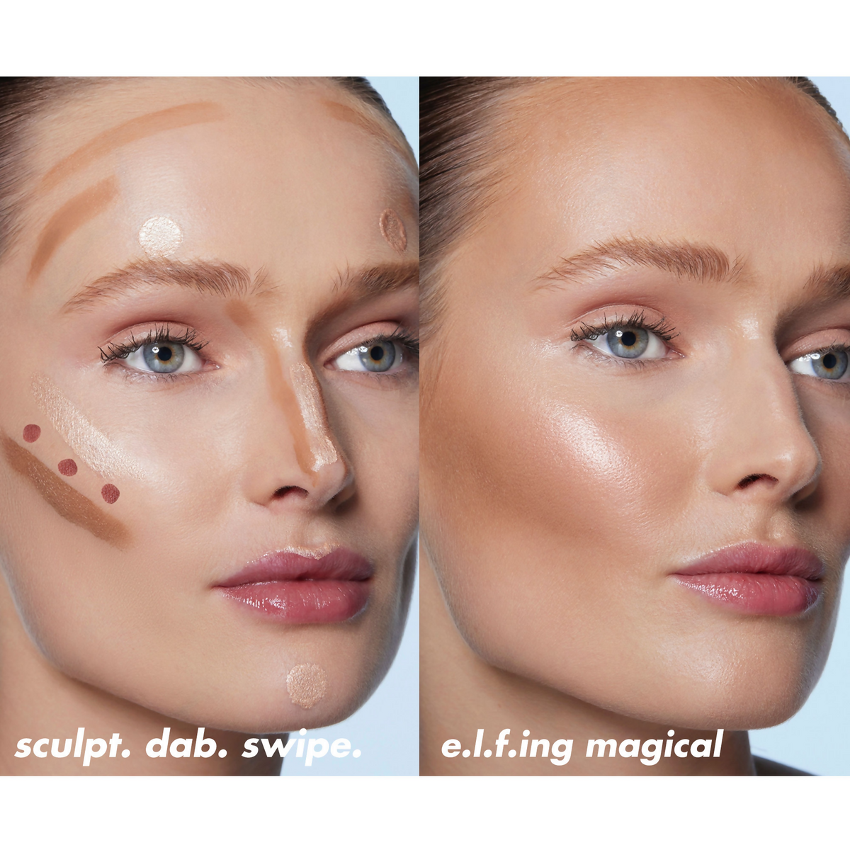 e.l.f. Cosmetics Halo Glow Contour Beauty Wand - Medium And Tan