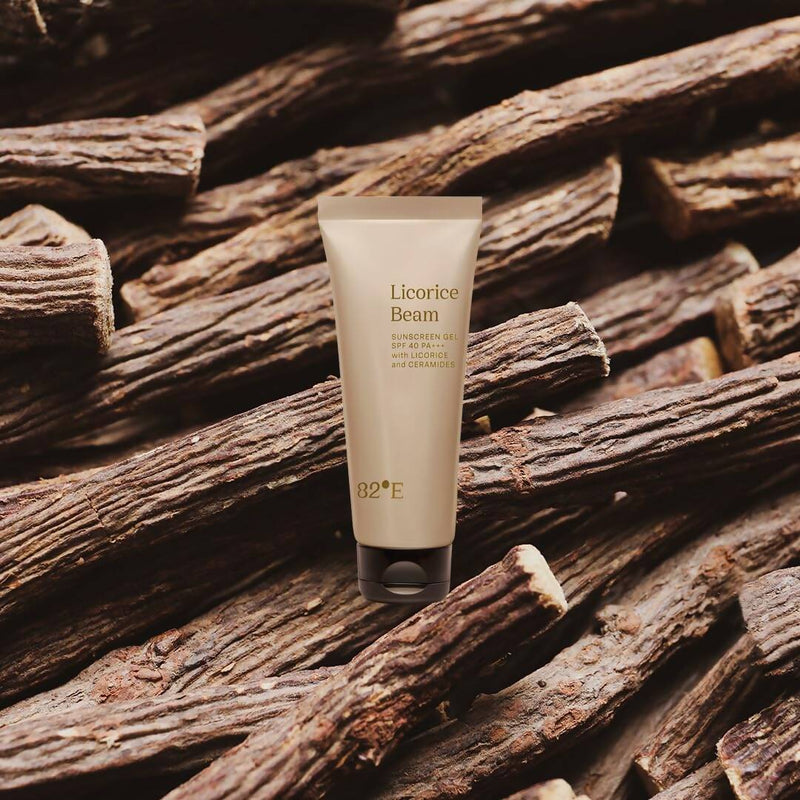 82°E By Deepika Padukone Licorice Beam SPF 40 PA+++ Sunscreen Gel With Licorice and Ceramides, UVA/UBA