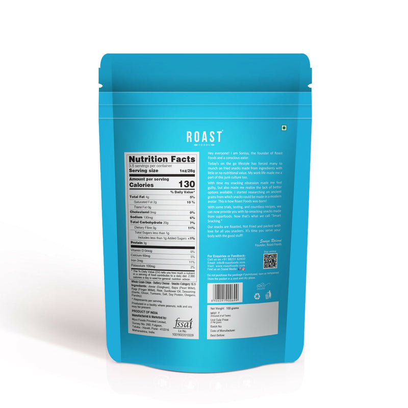 Roast Foods Whole Grain Chips Buttery Cheese