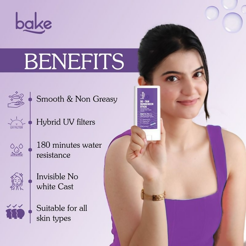 Bake De-Tan Sunscreen Stick Spf 70 Pa++++
