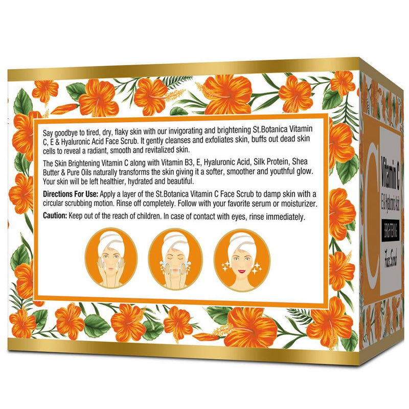 St.Botanica Vitamin C, E &amp; Hyaluronic Acid Brightening Face Scrub