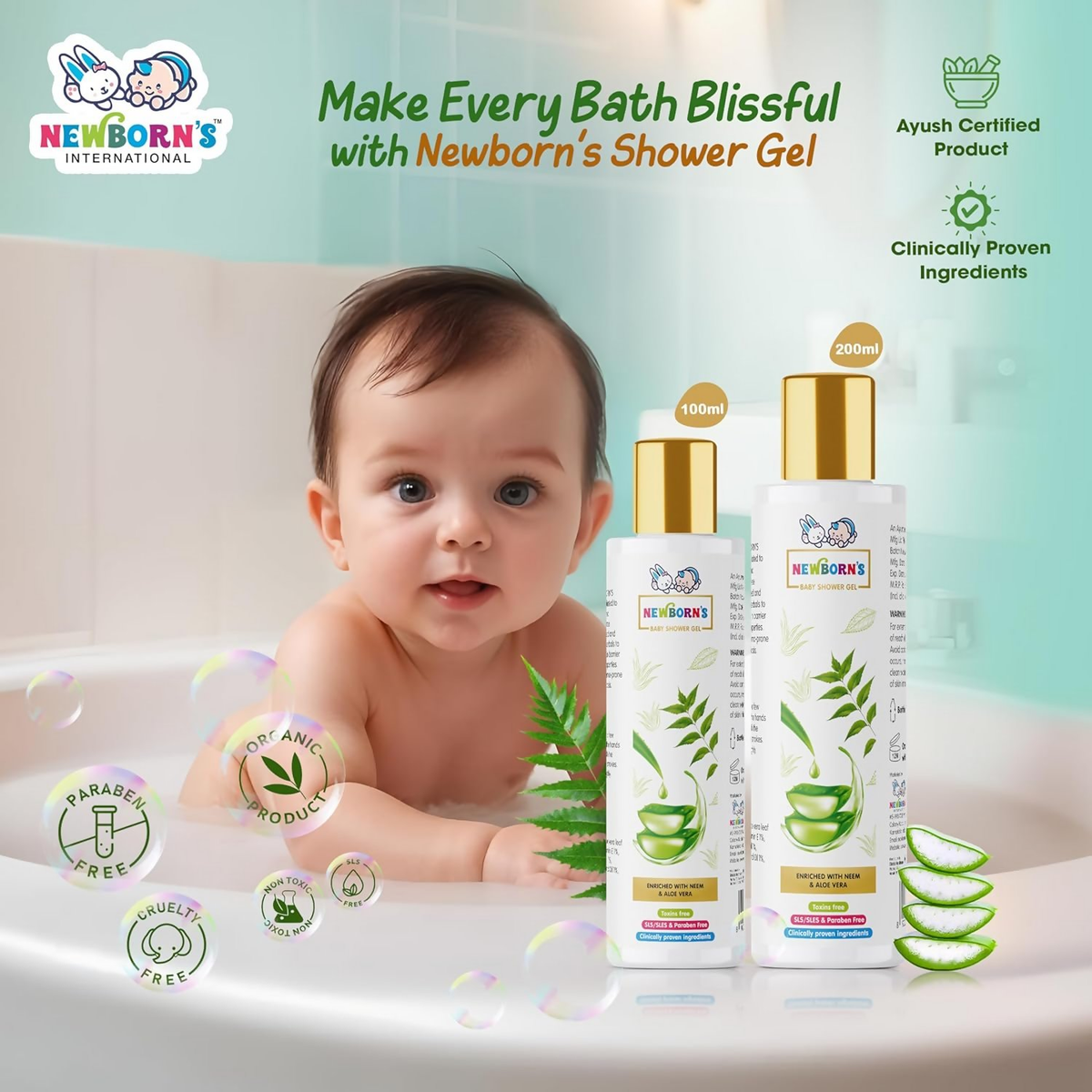 Newborn's Gentle Baby Shower Gel