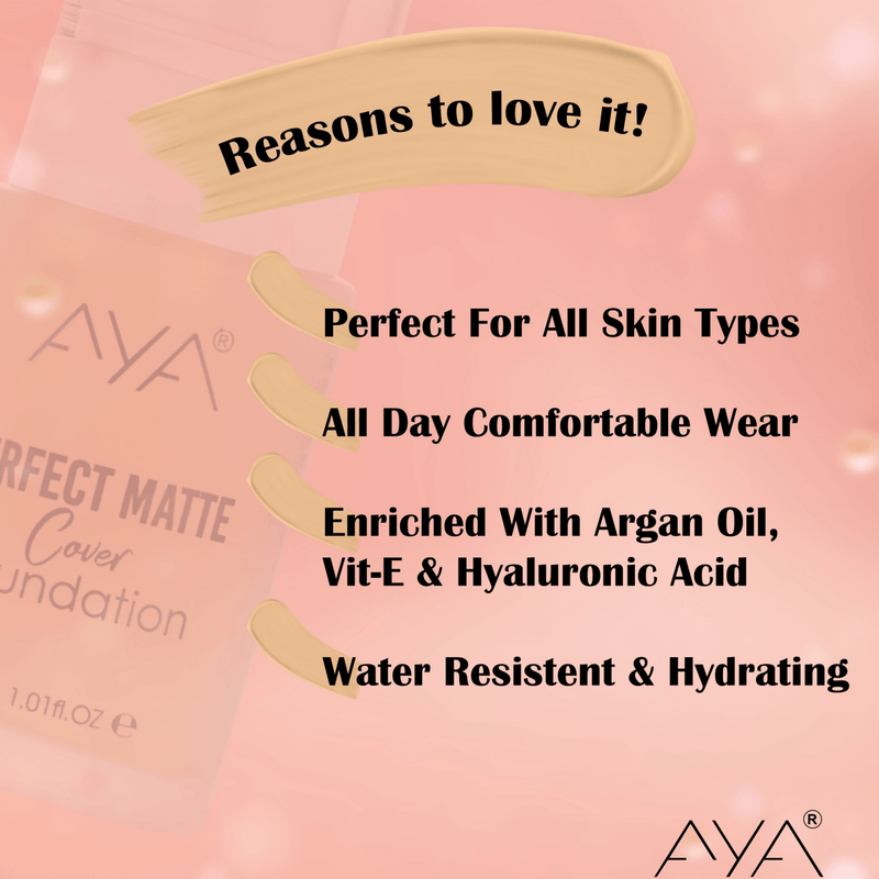 AYA Perfect Matte Cover Foundation - 03 Medium Beige