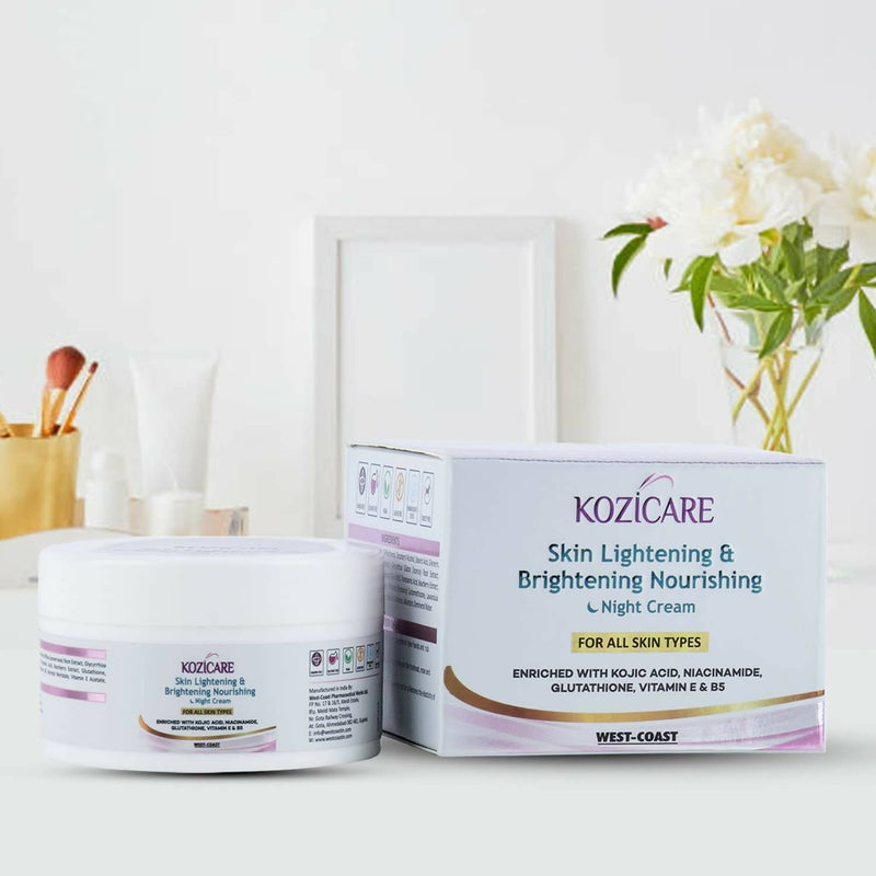 Healthvit Kozicare Skin Lightening & Brightening Nourishing Night Cream