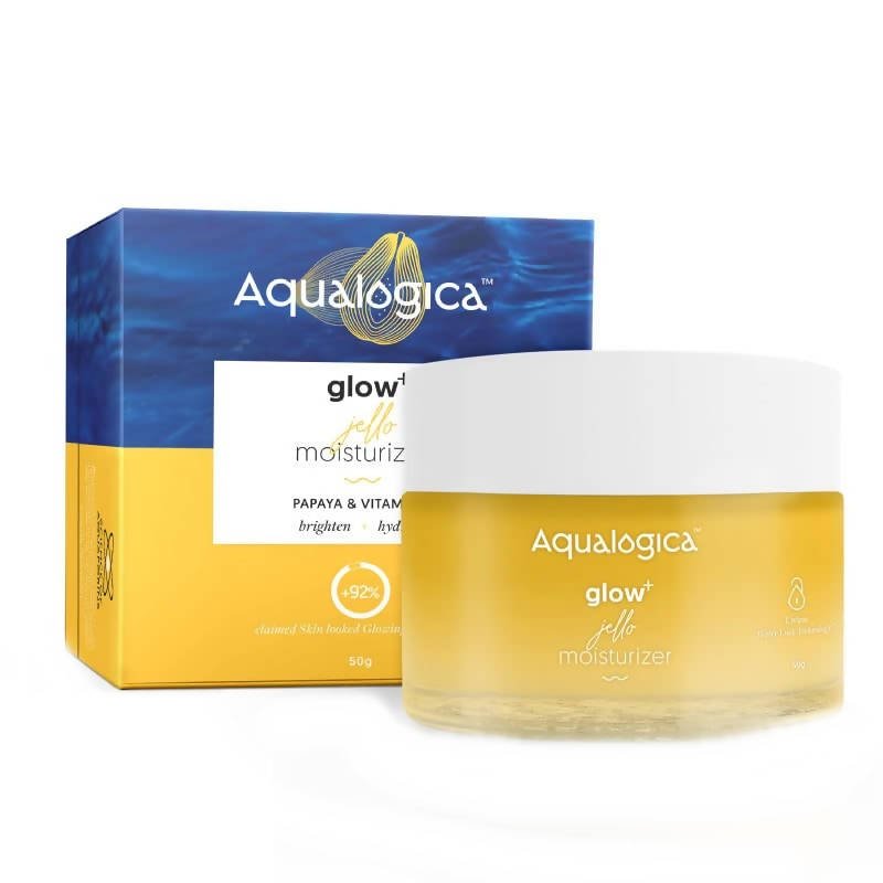 Aqualogica Glow+ Jello Moisturizer | Vitamin C & Papaya Formula | Brightens & Hydrates Skin