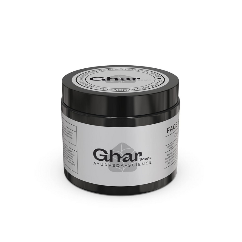Ghar Soaps Charcoal Scrub for Face & Body Blackhead Remover
