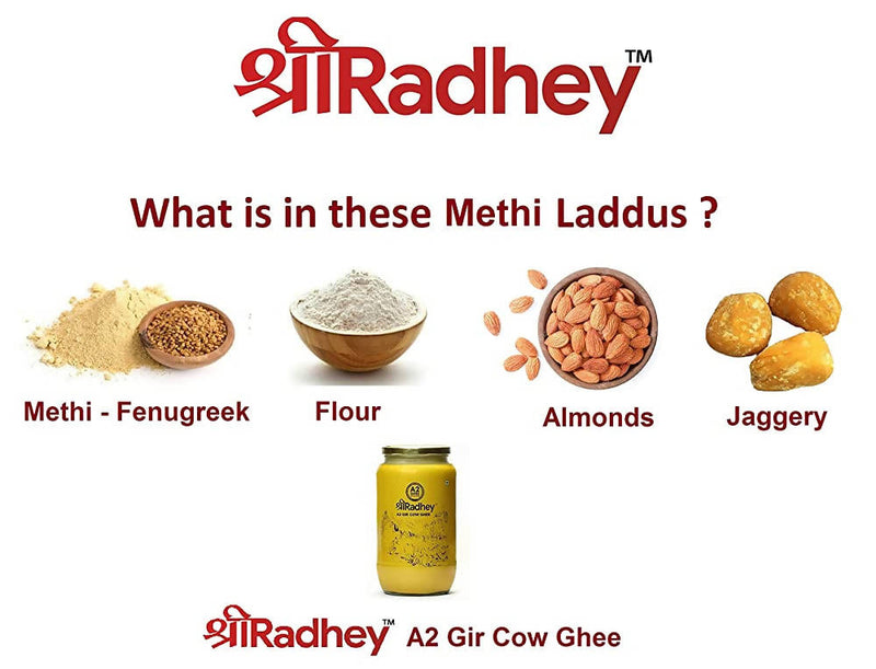 Shreeradhey Methi Laddu with Jaggery without Sugar