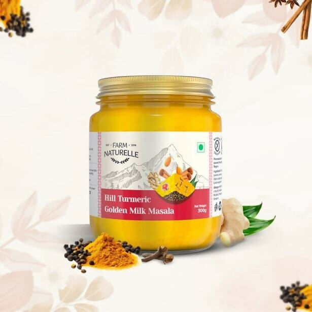 Farm Naturelle Golden Milk Masala - Turmeric Latte Blend with Spices