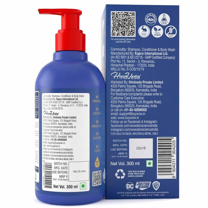 Wow Skin Science Kids 3 in 1 Wash - Blue Guardian Superman Edition
