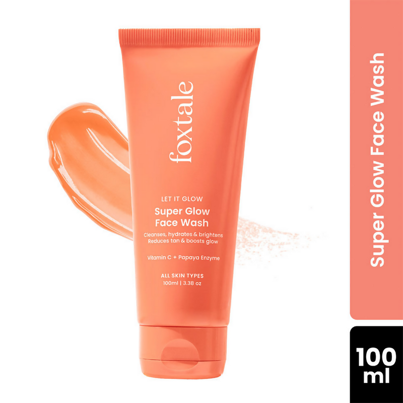 Foxtale Super Glow Face Wash Vitamin C + Papaya Enzyme