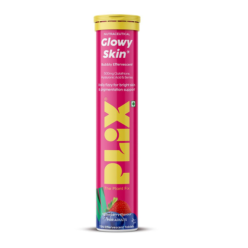 PLIX The Plant Fix Glowy Skin Effervescent Tablets - Strawberry