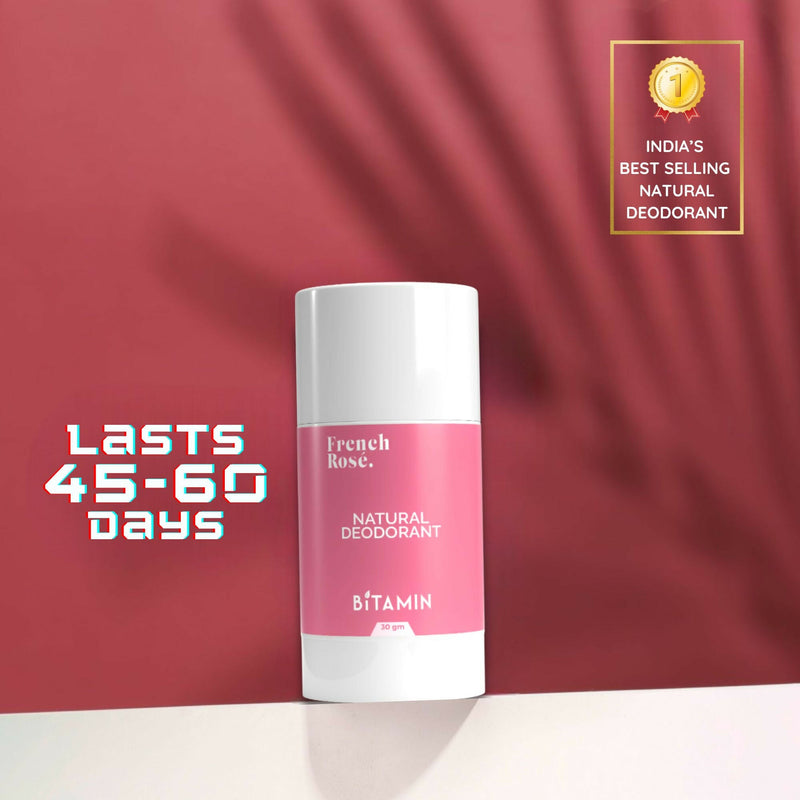 Bitamin Natural Deodorant French Rose, Wild Roo Roll On