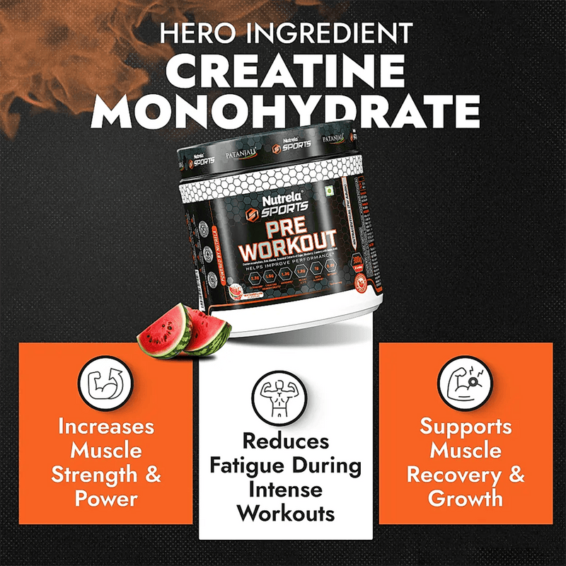Patanjali Nutrela Sports Pre - Workout-(Watermelon)