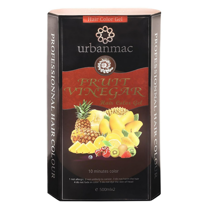 Urbanmac Fruit Vinegar Gel Hair Color Natural Hair Color Dye For Black