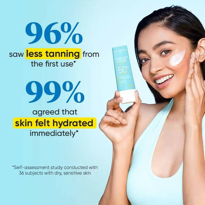 Dot & Key Blueberry Hydrating Barrier Repair Face Sunscreen SPF 50+,PA++++ With Hyaluronic & 5 Ceramides