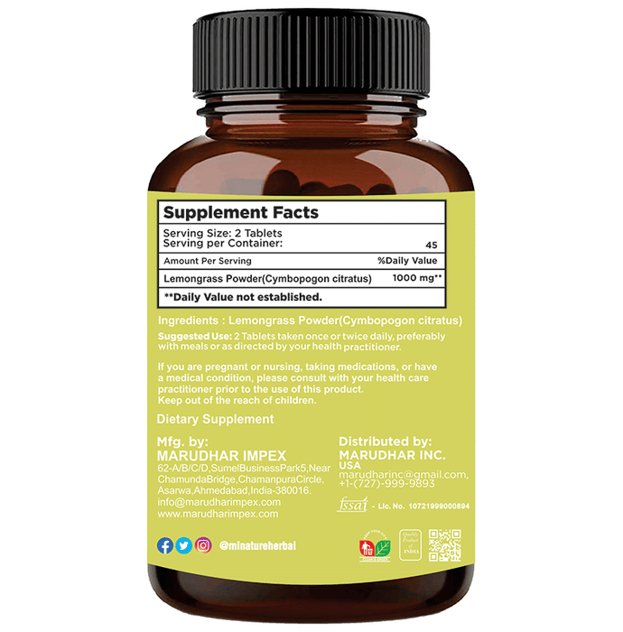 Minature Lemongrass Tablets