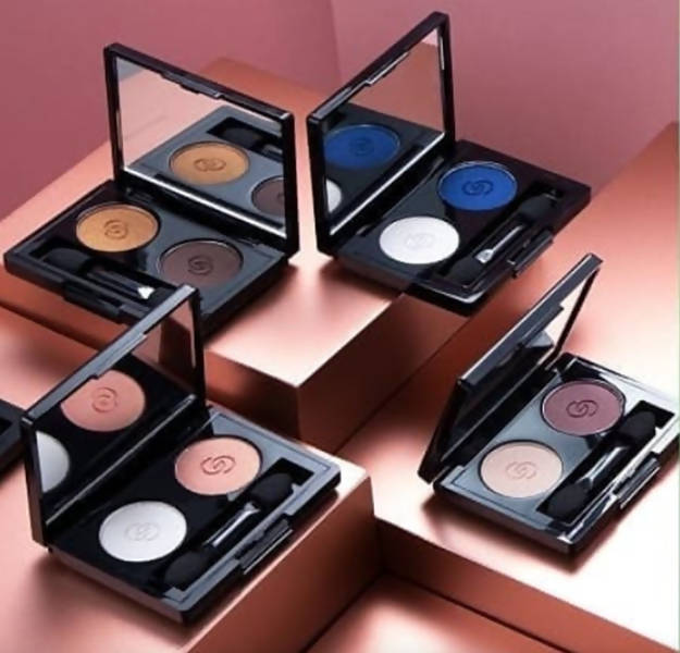 Oriflame Giordani Gold Eye Shadow Duo - Snow Blue - Frozen Eyes