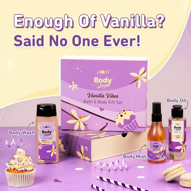 Plum BodyLovin' Vanilla Vibes Bath & Body Gift Set