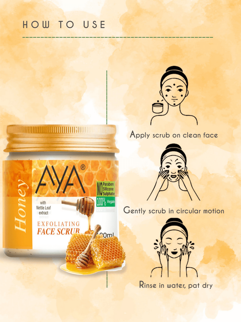 AYA Honey Exfoliating Face Scrub