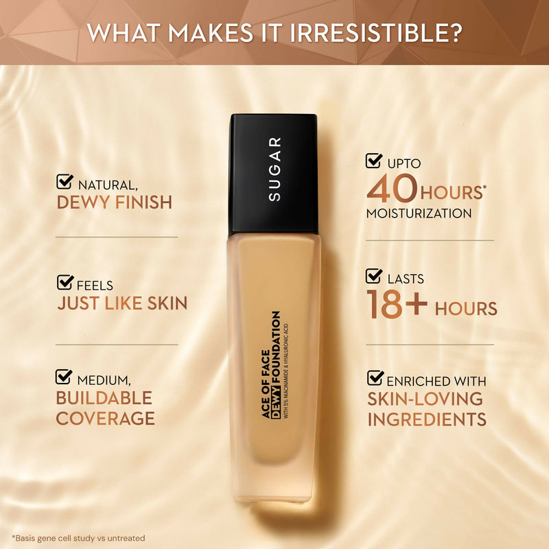 Sugar Ace Of Face Dewy Foundation - 10 Latte