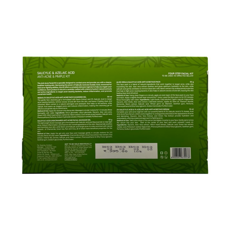 Jovees Salicylic & Azelaic Acid Anti-Acne & Pimple Facial Kit