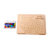 Kraftsman English Alphabets Wooden Jigsaw Puzzles Hippo Shape Puzzle | Color Kit Included