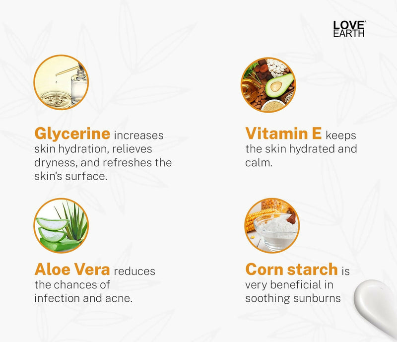 Love Earth Vitamin C Sunscreen SPF-50 PA+++ For Sun's UVA & UVB