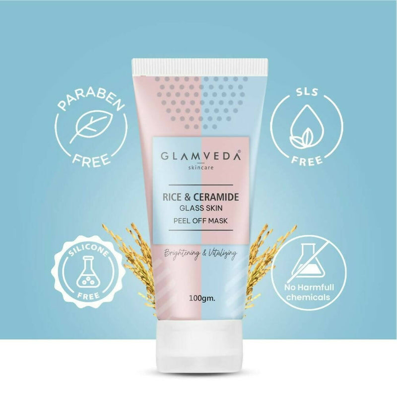 Glamveda Rice & Ceramide Korean Glass Skin Peel Off Mask