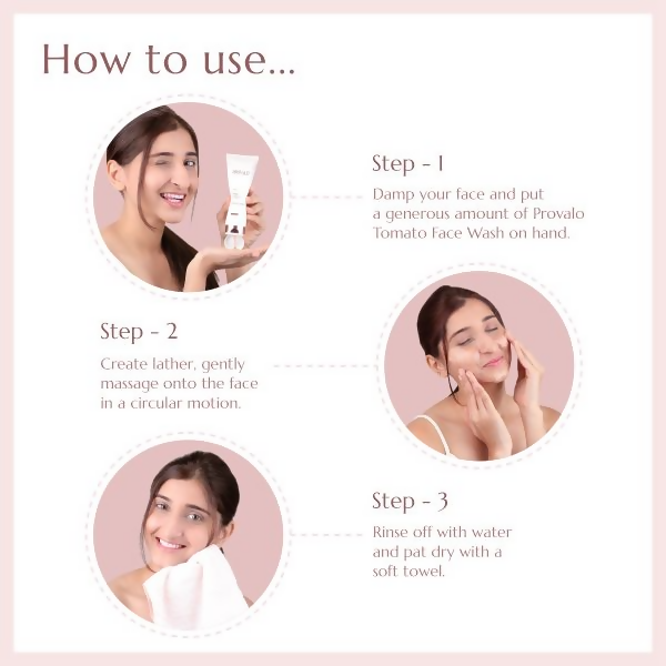 Provalo Tomato Skin Brightening Face Wash For Women