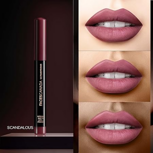 Faces Canada Ultime Pro Hd Intense Matte Lipstick + Primer - Scandalous (Nude)