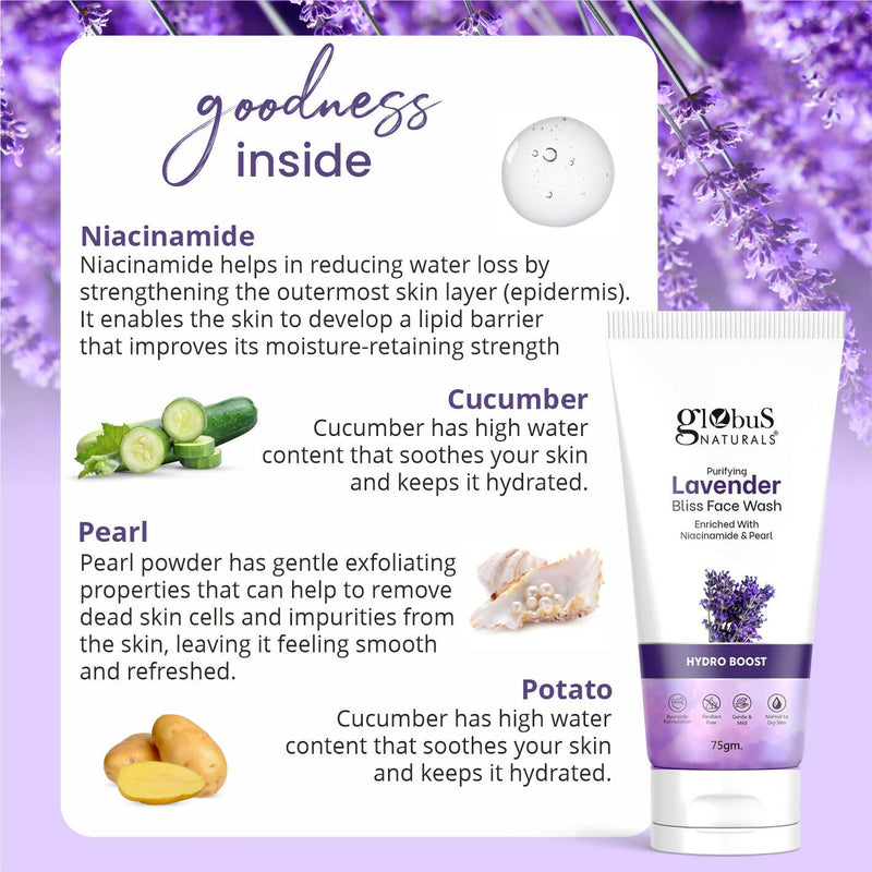 Globus Naturals Purifying Lavender Face Wash
