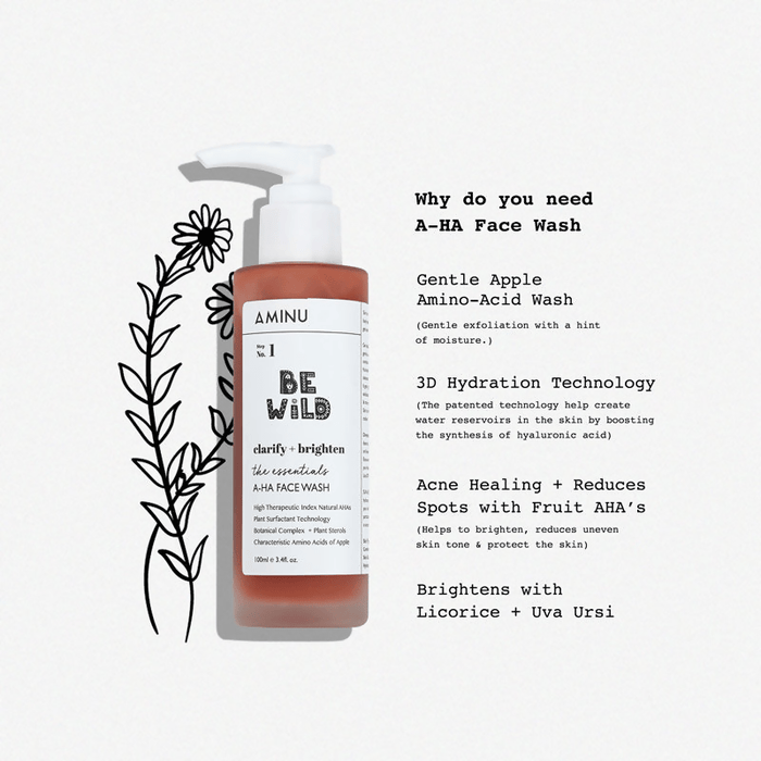 Aminu A-HA Face Wash for Brightening & Oil Control