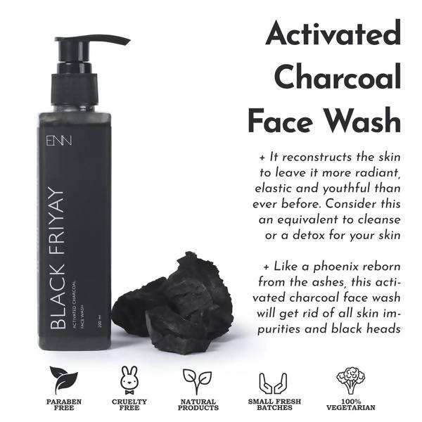 Enn Black Friday Activated Charcaol Face Wash