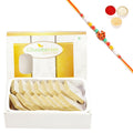 Ghasitaram Pure Kaju Katlis Box With Pearl Beads Rakhi