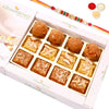 Ghasitaram North Indian Mix in White Box With Pearl Beads Rakhi