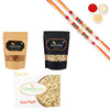 Ghasitaram Almonds,Cashews and Soan Papdi With Pearl Beads Rakhi