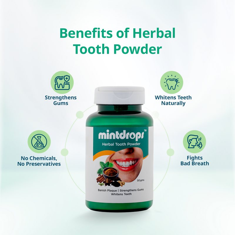 Mintdrops Herbal Tooth Powder