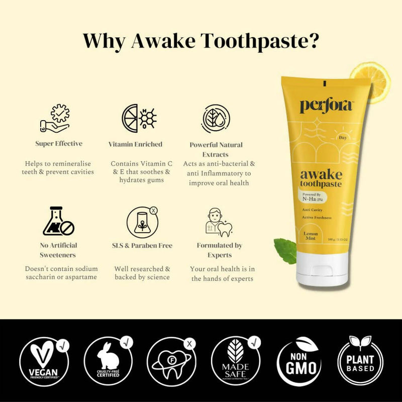 Perfora Awake Toothpaste Lemon Mint