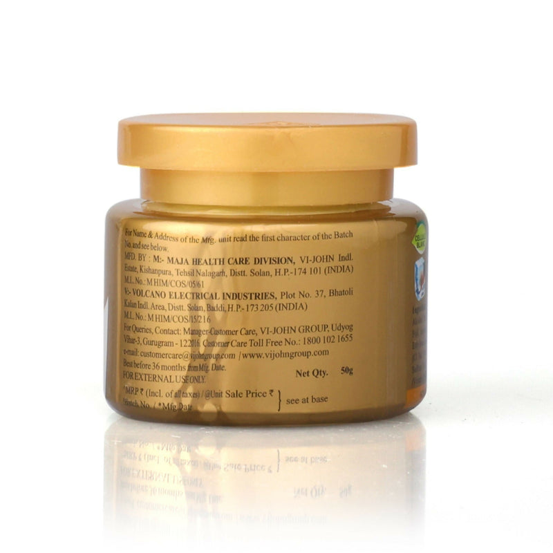 VI-JOHN Saffron Gold Skin Fairness Cream with Vitamin E & Mulberry Extracts