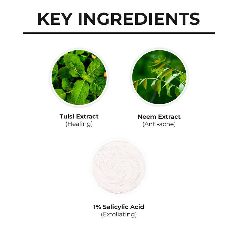 Dr. Sheth's Neem & Salicylic Acid Face Wash, Anti-Acne & Oil Control Face Cleanser