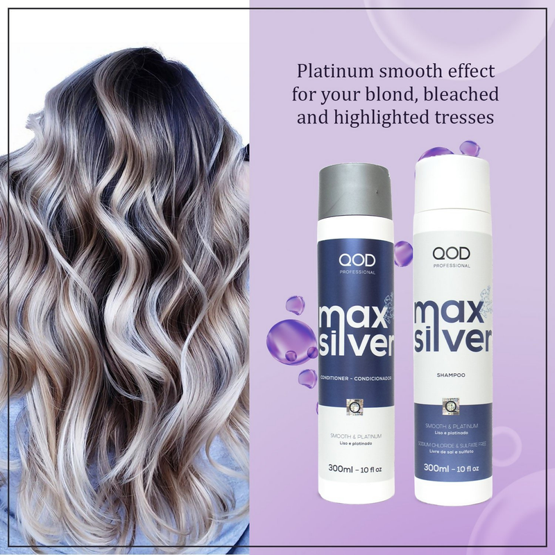 QOD Professional Max Silver Shampoo and Conditioner