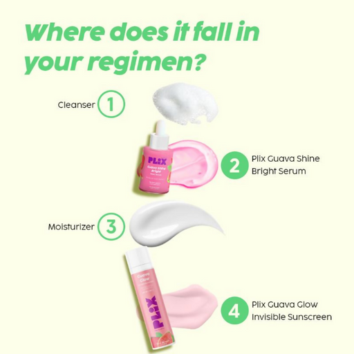 PLIX The Plant Fix Guava Glow With SPF 50+ Sunscreen & 3% Glycolic Acid Serum