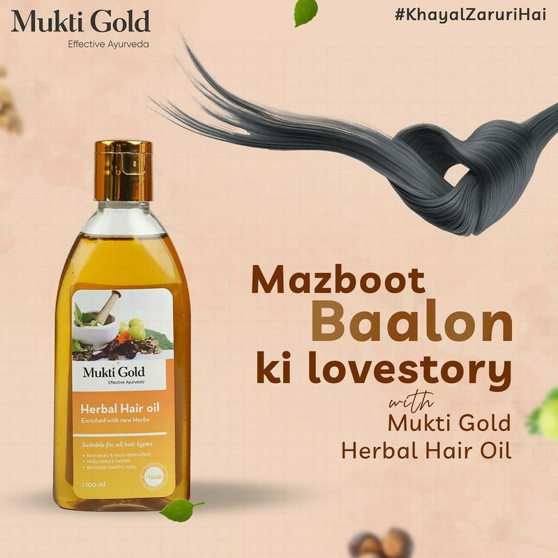 Axiom Mukti Gold Herbal Hair Oil