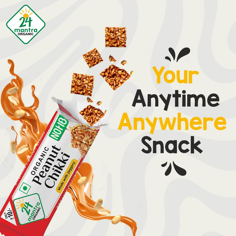 24 Mantra Organic Peanut Chikki