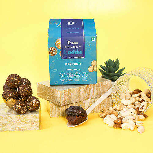 Dibha Dry Fruits Laddu (Vegan, Sugar-Free, Gluten-Free, 100% Natural)