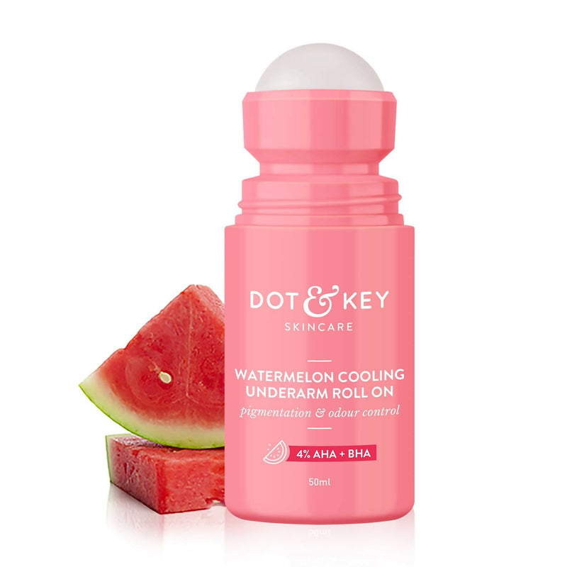 Dot & Key Watermelon Underarm Roll On Deodorant With 4% AHA + BHA