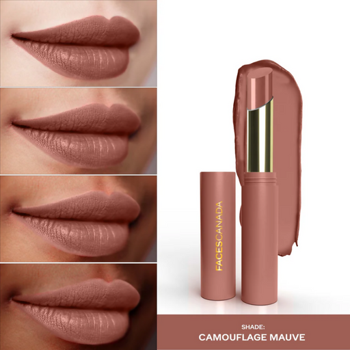Faces Canada 3 in 1 LongStay Matte Lipstick - Camouflage Mauve 07