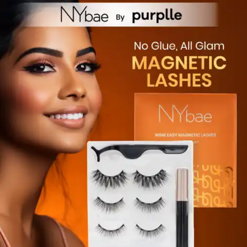NY Bae Wink Easy Magnetic Eye Lashes| Korean Beauty Combo