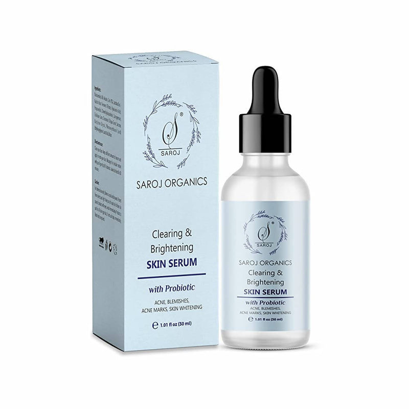 Saroj Organics Clearing And Brightening Skin Serum | Natural Organic Formula | Radiant Skin Solution